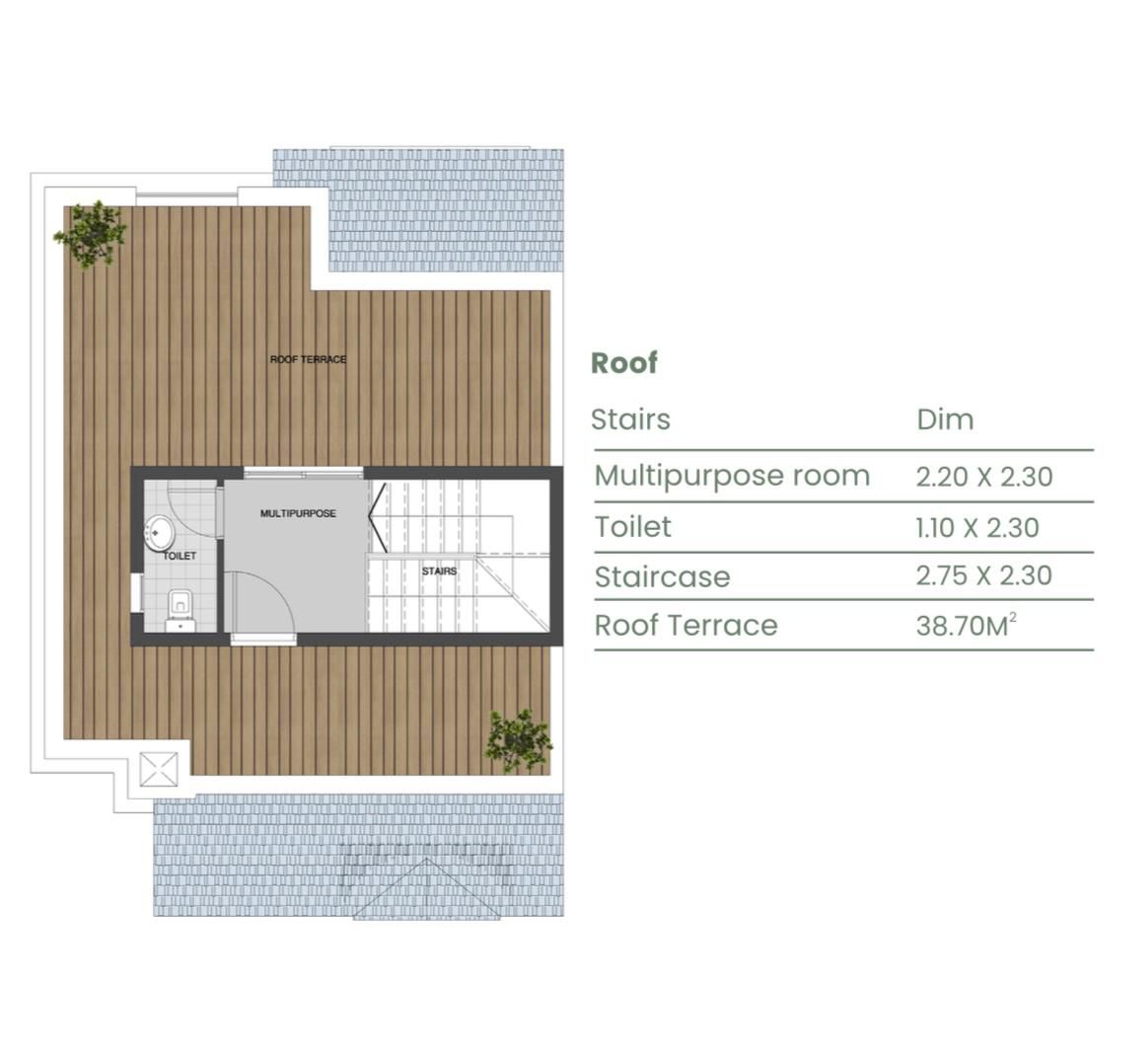 Floor plan for townhouse at Mountain View Chillout Park