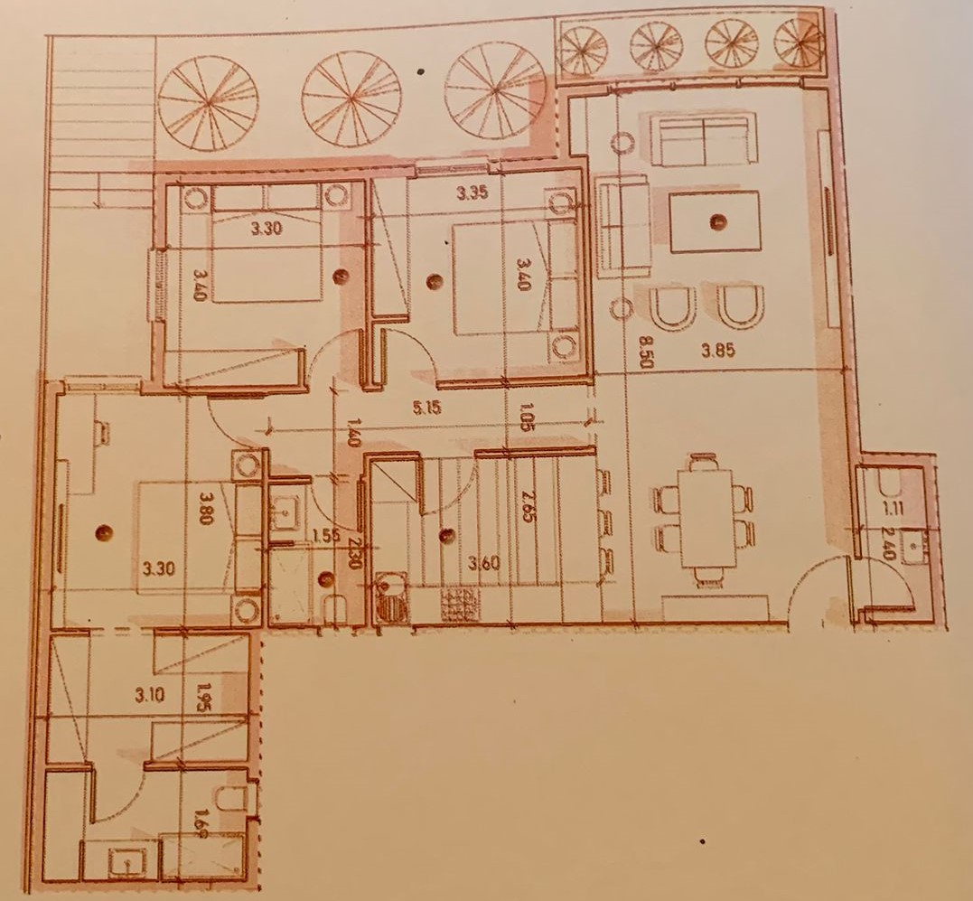 Floor plan for apartment at Rosail