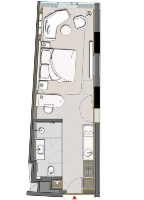 Floor plan for apartment at Fifth Square Al Marasem