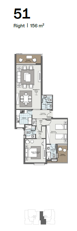 Floor plan for apartment at Ever