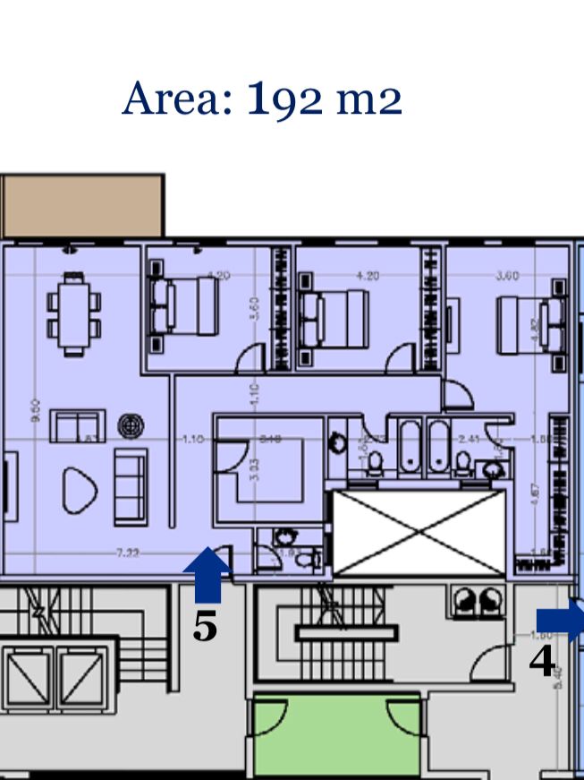 Floor plan for apartment at Alaire