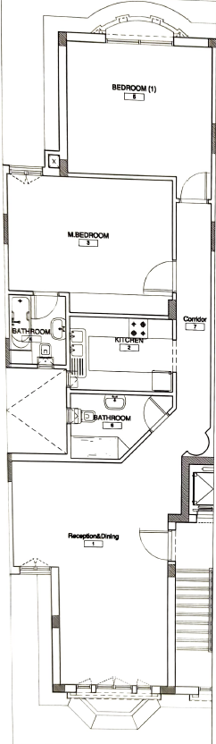 Floor plan for apartment at Mountain View Hyde Park