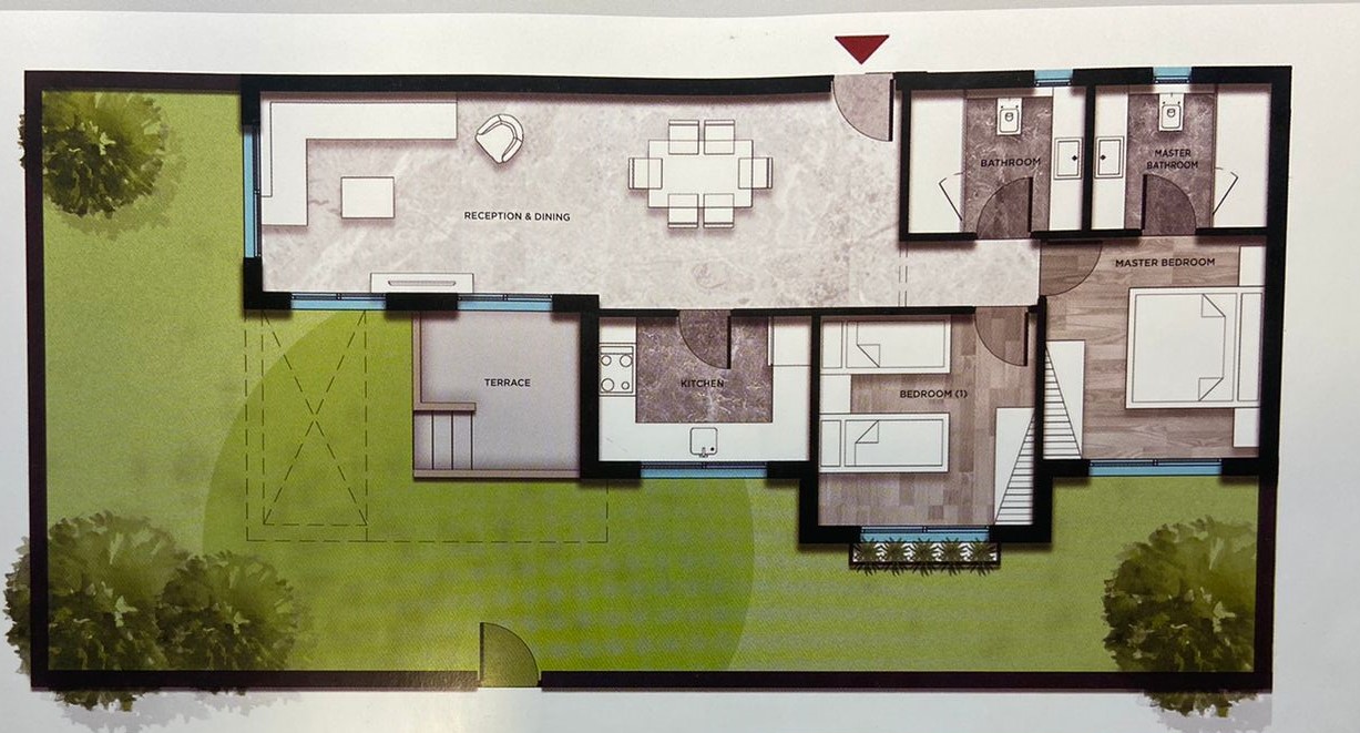 Floor plan for apartment at Kayan