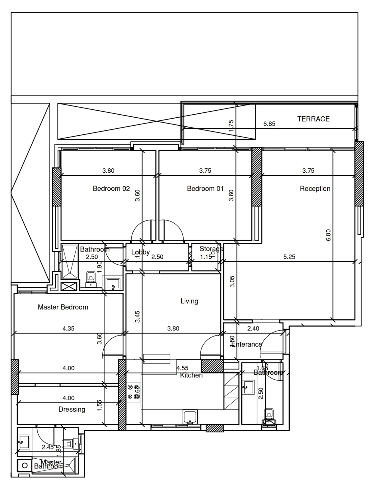 Floor plan for apartment at Scenario