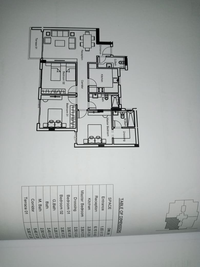 Floor plan for apartment at Bluetree