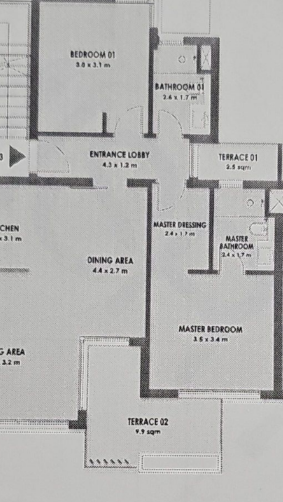 Floor plan for apartment at Solare