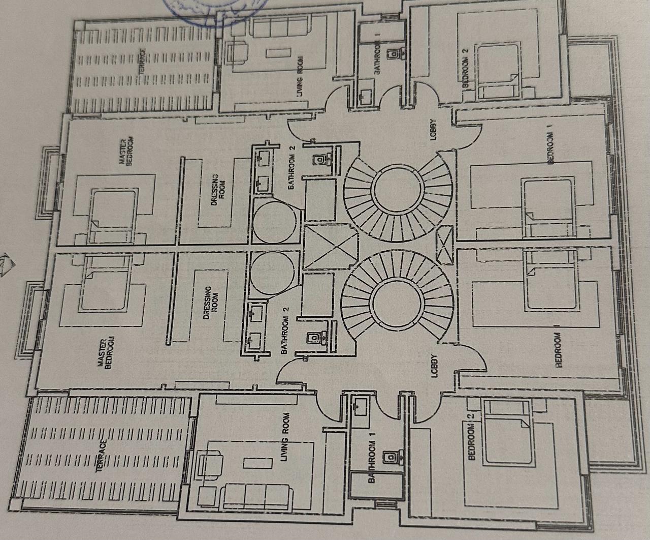 Floor plan for villa at Tag Sultan