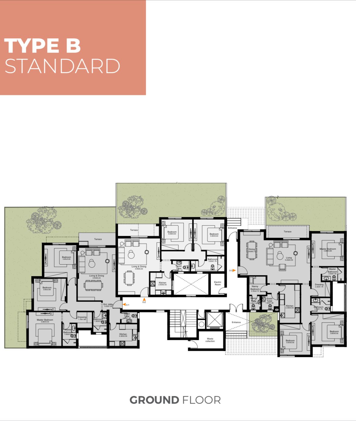Floor plan for apartment at O West Orascom