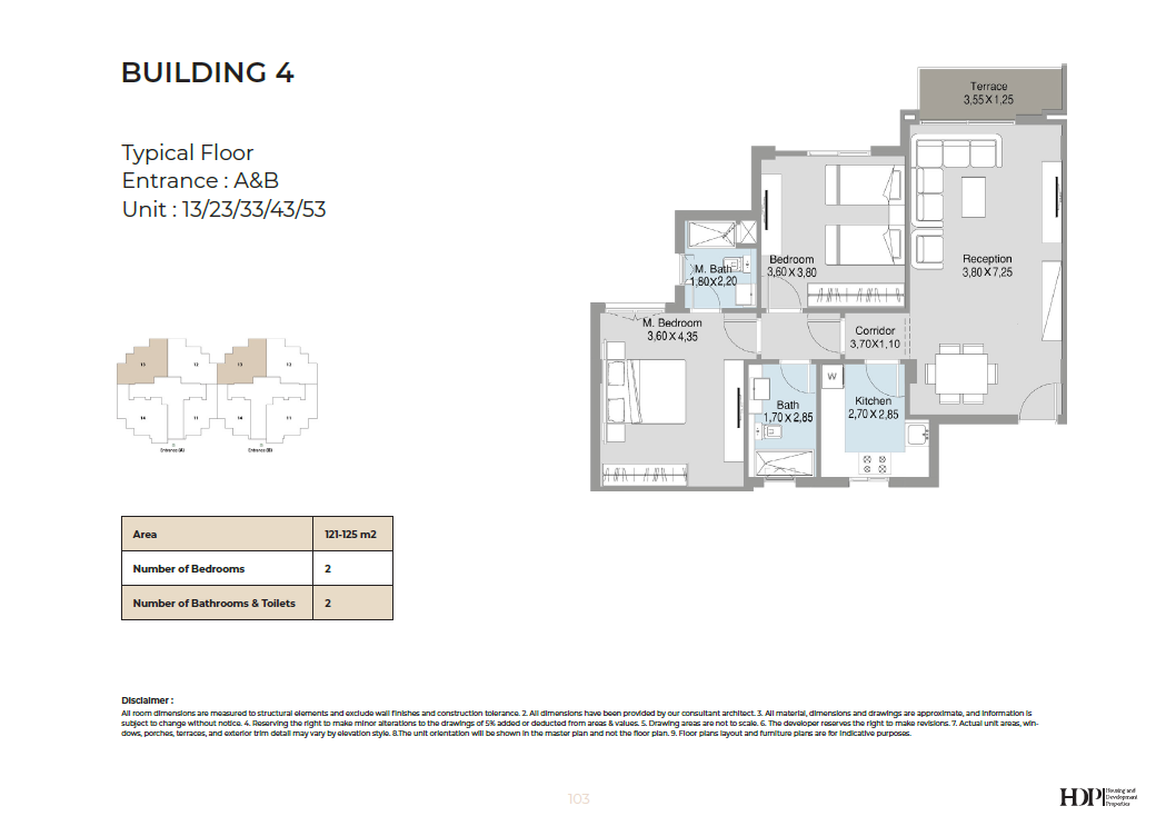 Floor plan for apartment at Talda