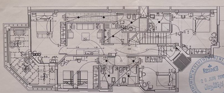 Floor plan for villa at Ein Bay