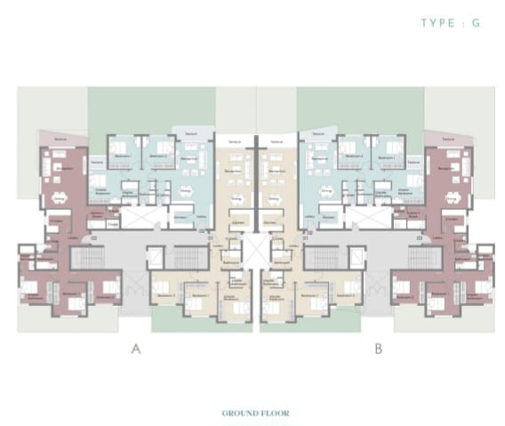 Floor plan for apartment at Palm Hills New Cairo