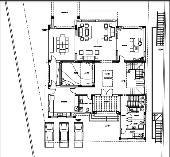 Floor plan for villa at Palm Hills New Cairo