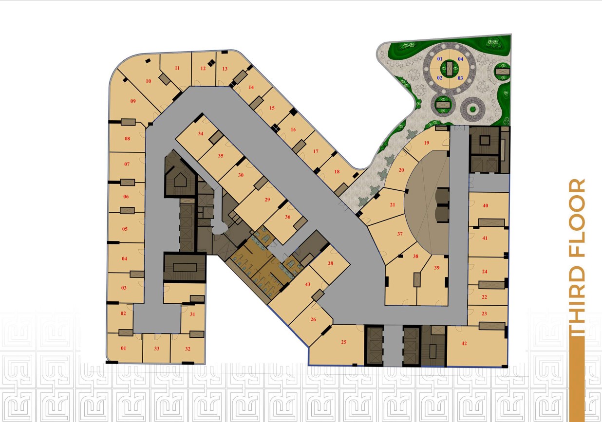 Floor plan for  at Moonreal Tower