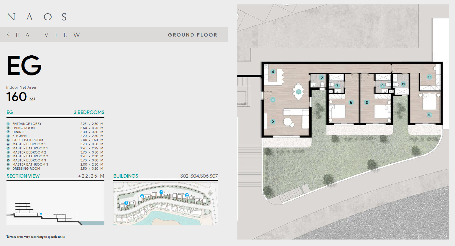 Floor plan for chalet at Azha North Coast