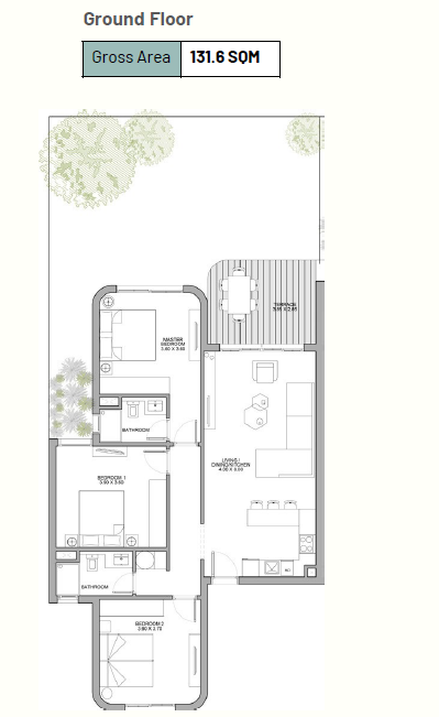 Floor plan for apartment at June