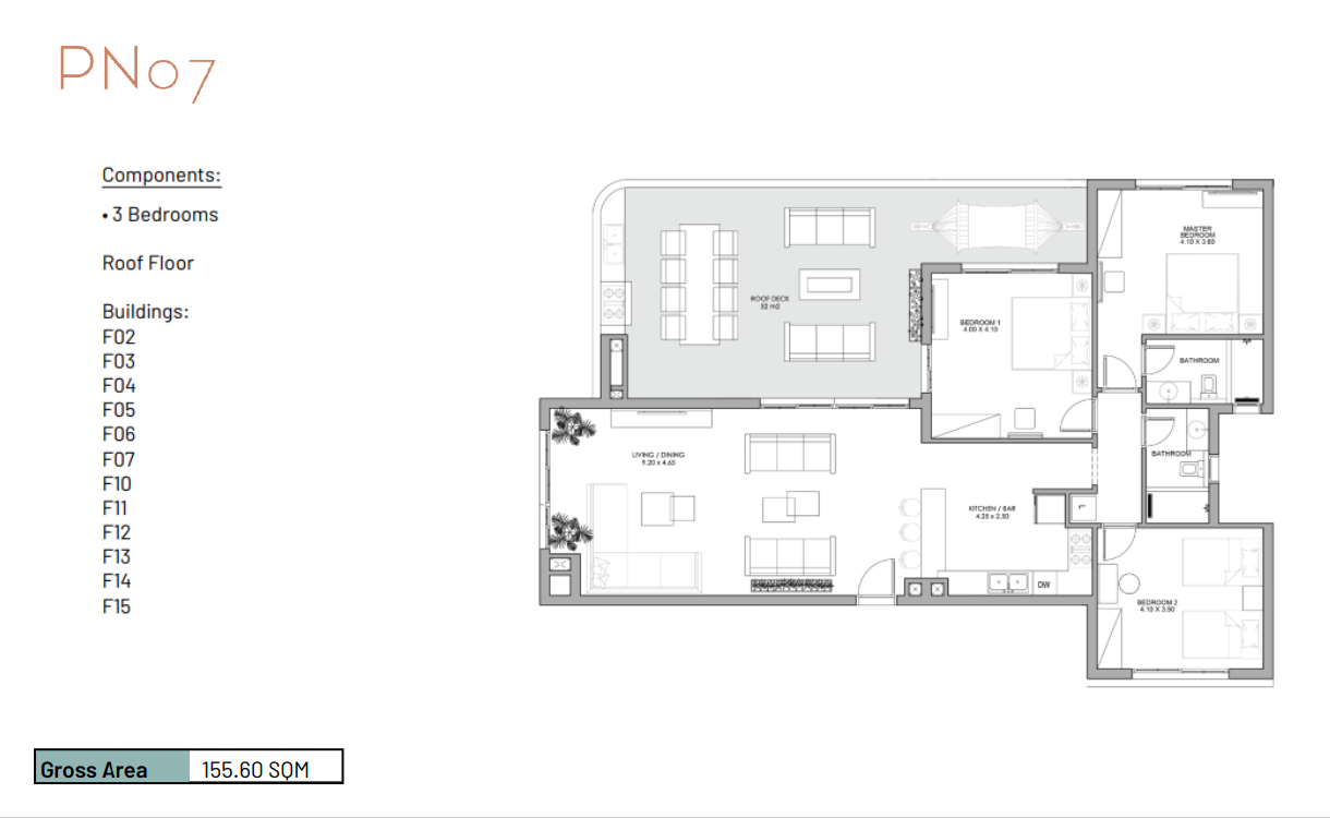 Floor plan for apartment at June