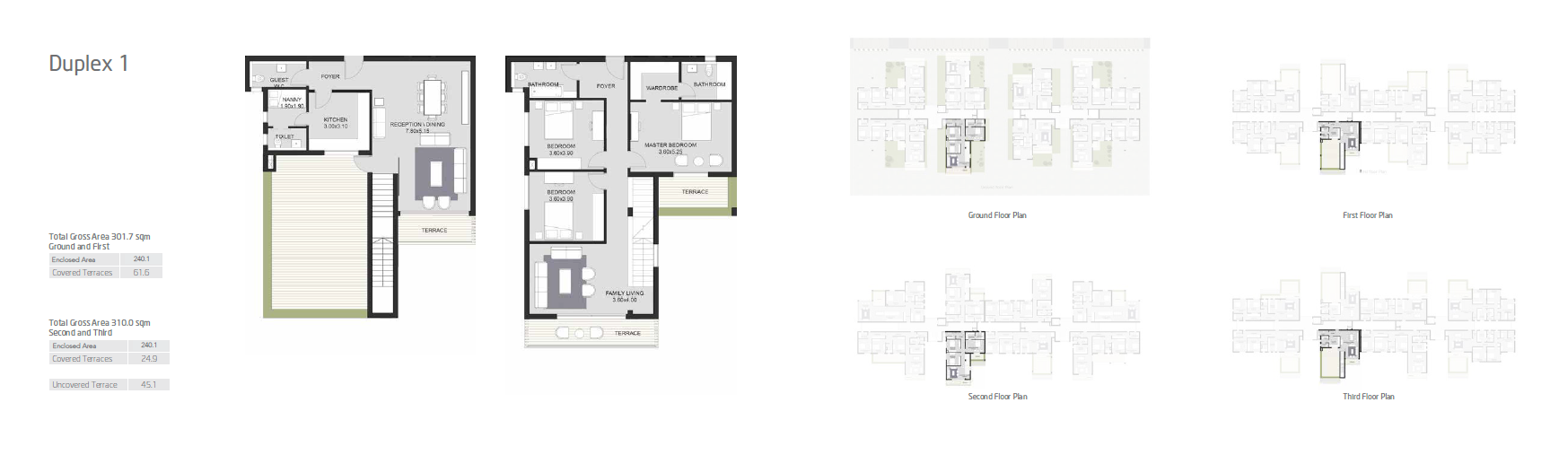 Floor plan for duplex at VYE SODIC