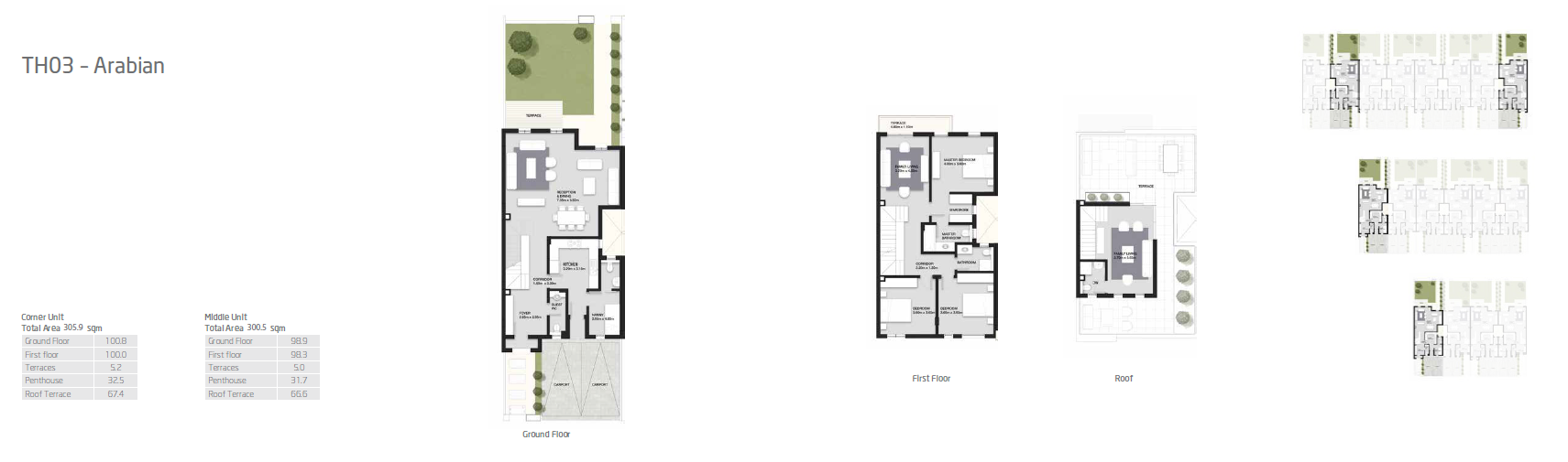 Floor plan for townhouse at VYE SODIC