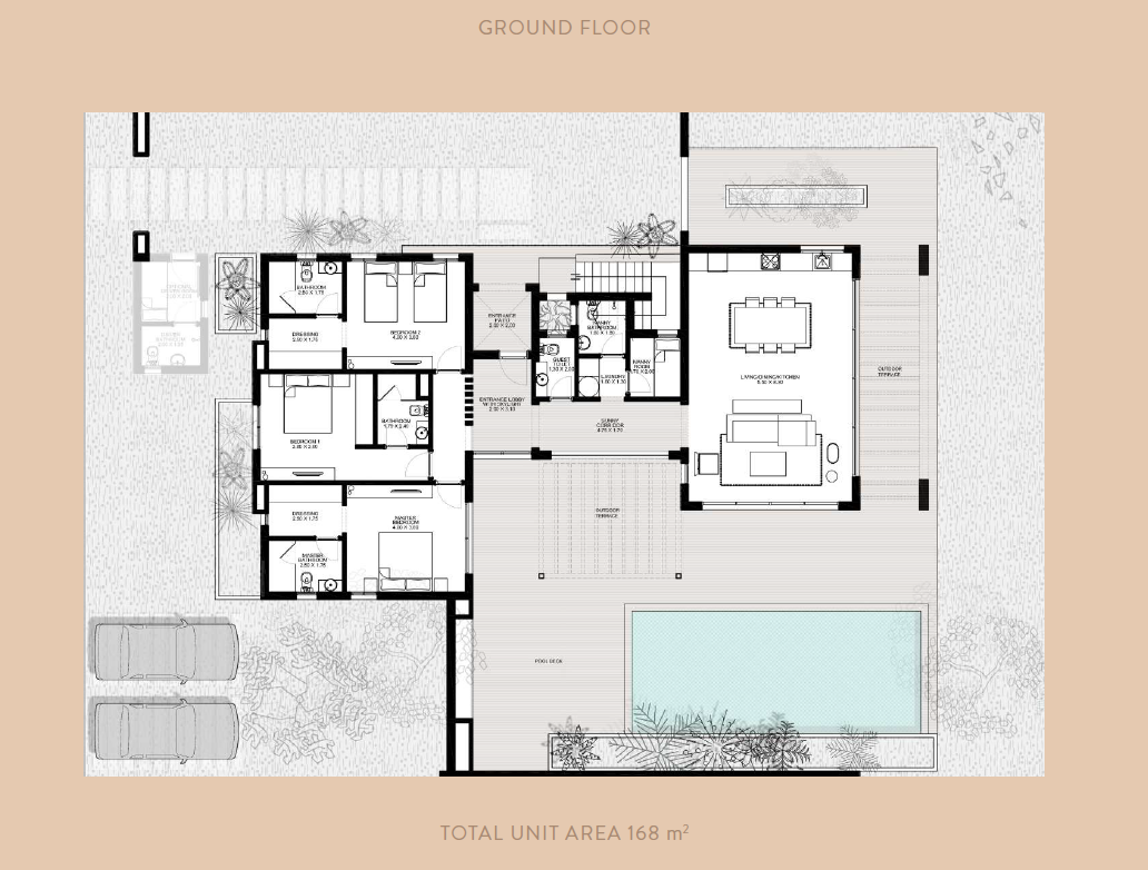 Floor plan for villa at The Nines