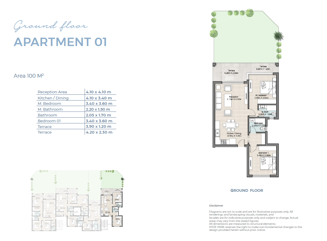 Floor plan for chalet at Hyde Park North - Seashore