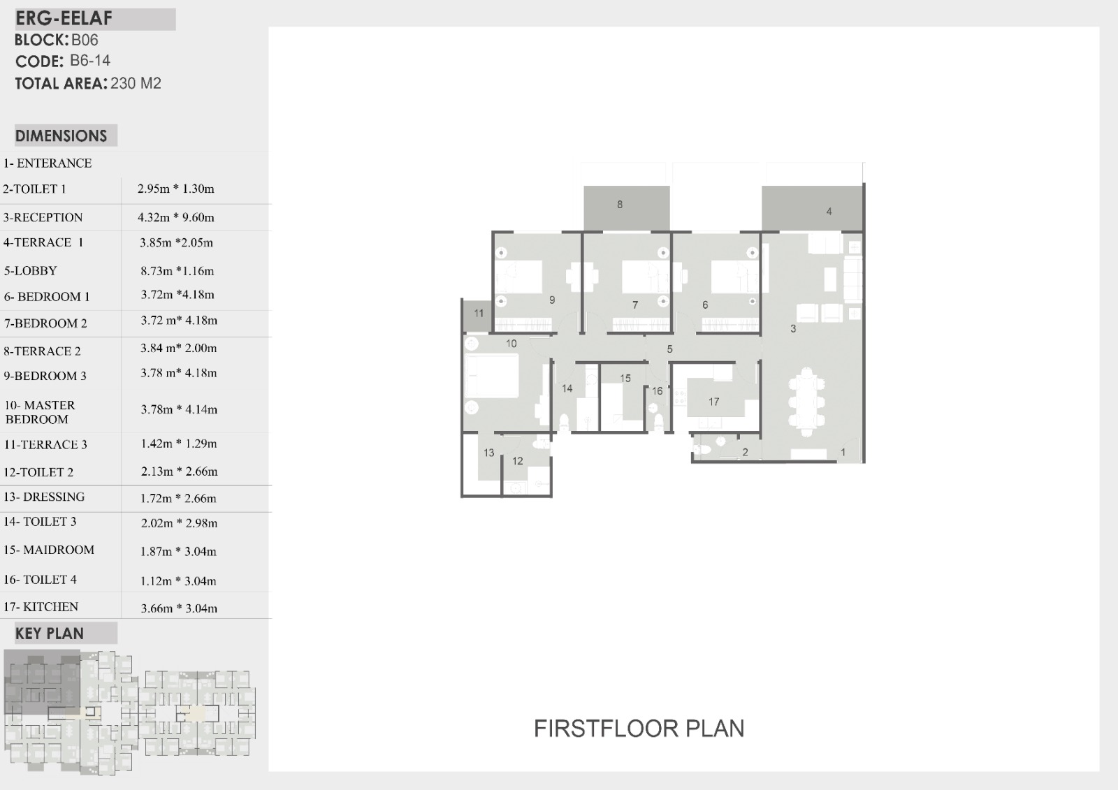 Floor plan for apartment at Eelaf Residence