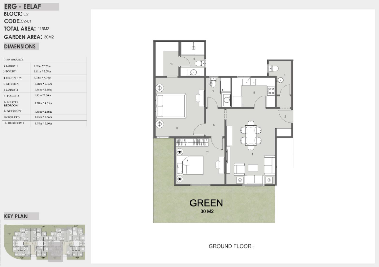 Floor plan for apartment at Eelaf Residence