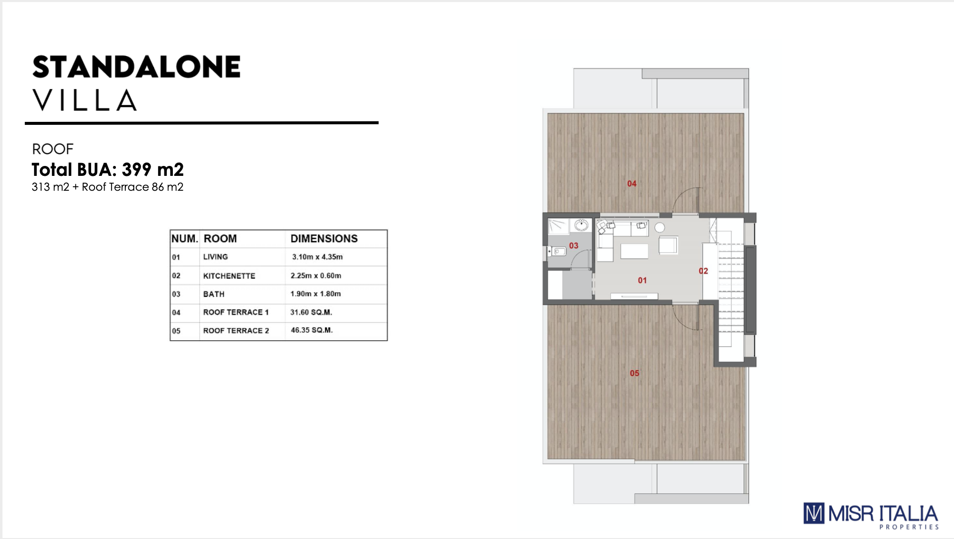 Floor plan for villa at Il Bosco New Capital