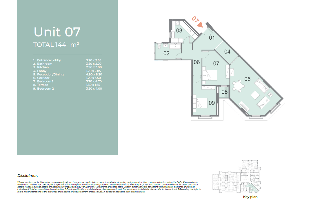 Floor plan for apartment at Il Latini City Edge