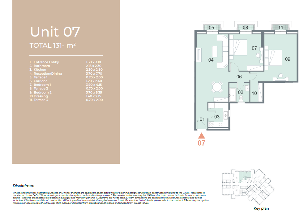 Floor plan for apartment at Il Latini City Edge
