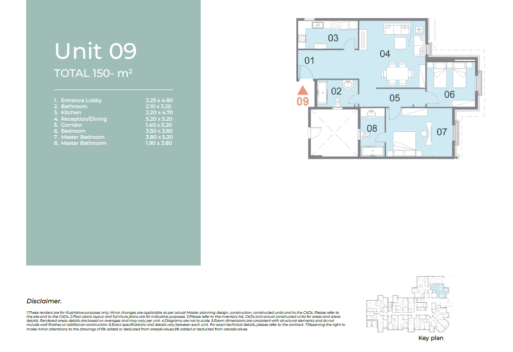 Floor plan for apartment at Il Latini City Edge