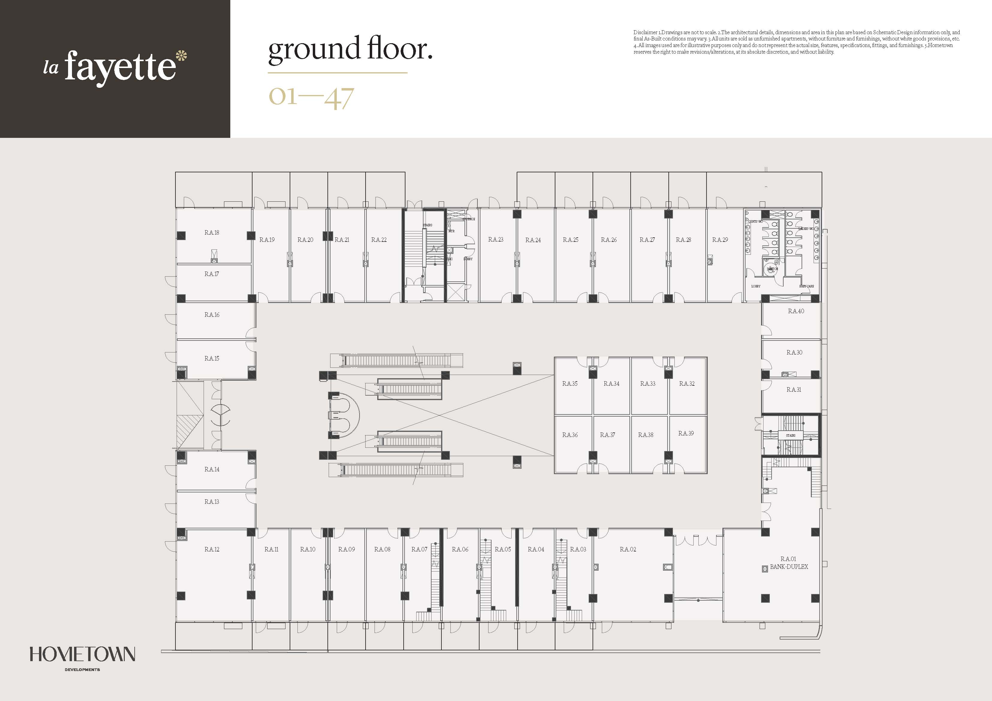 Floor plan for  at La Fayette Village