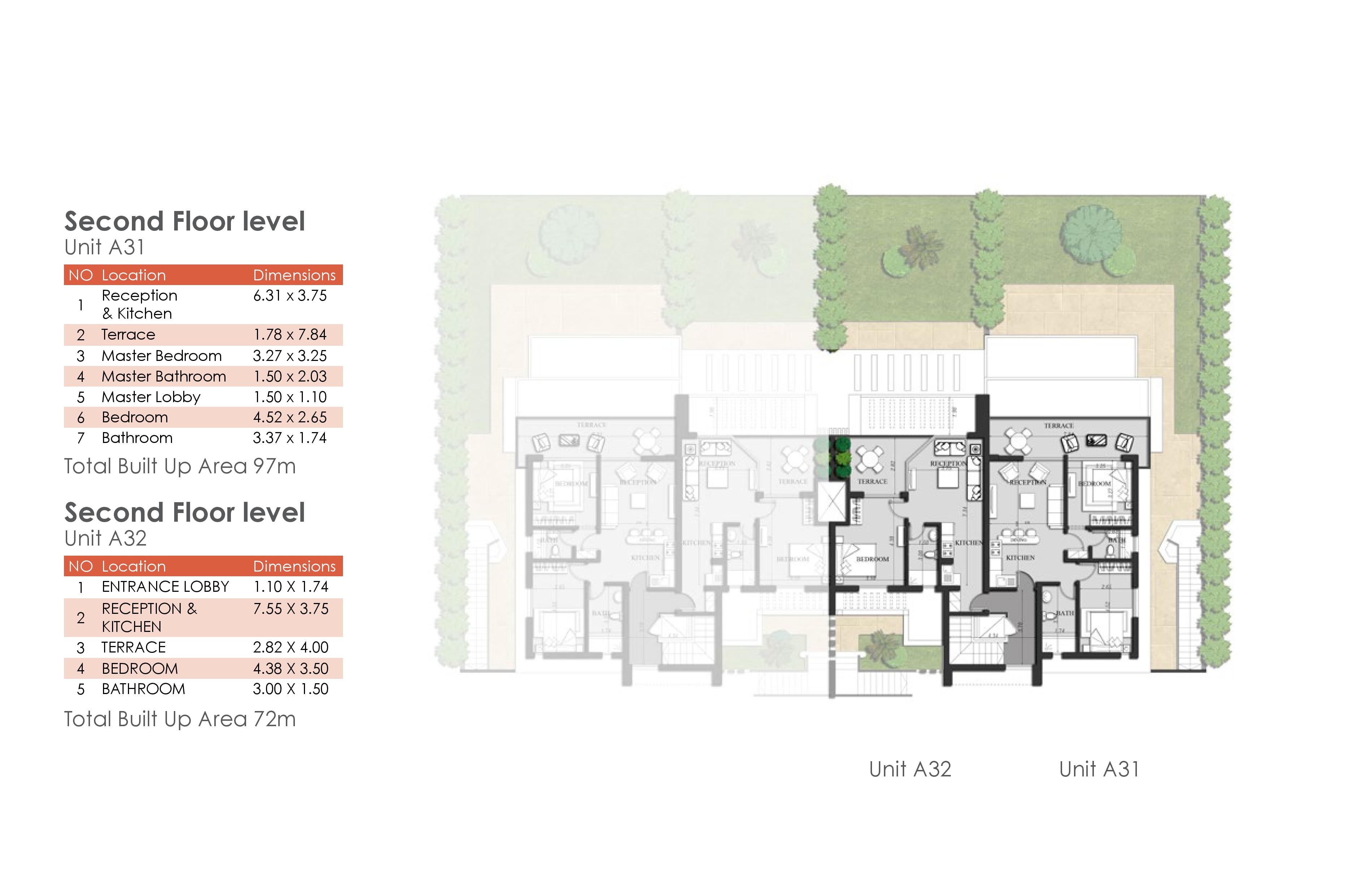 Floor plan for chalet at Jebal El Sokhna