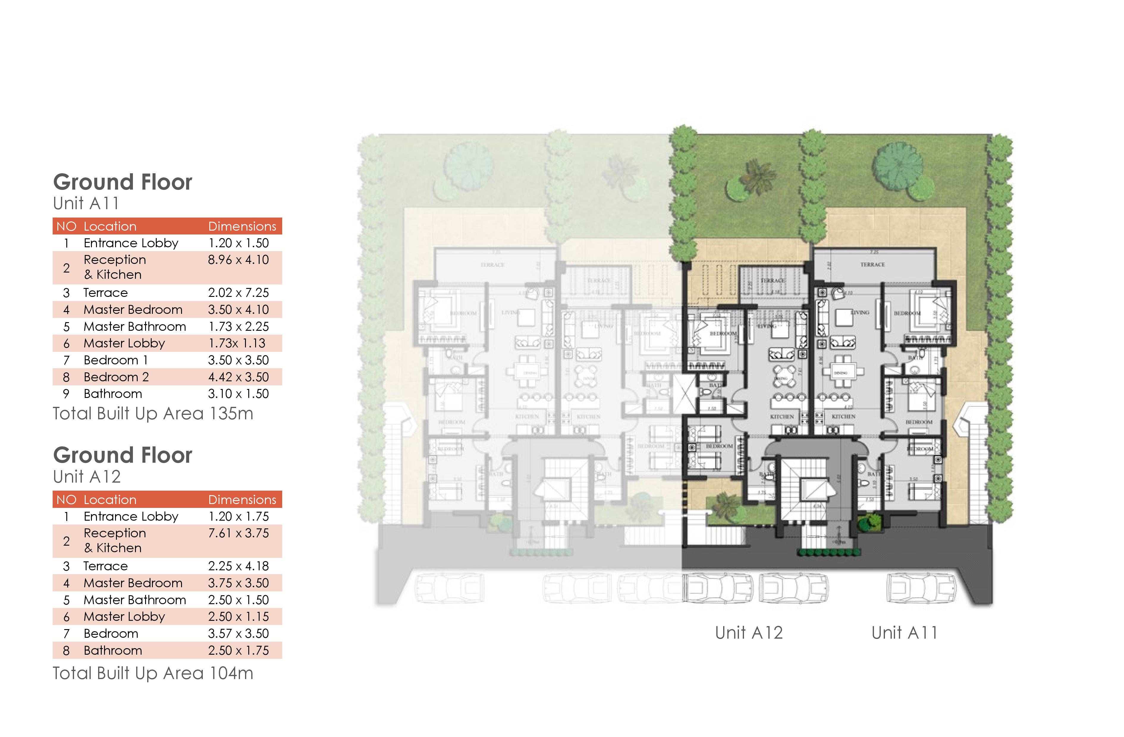 Floor plan for chalet at Jebal El Sokhna