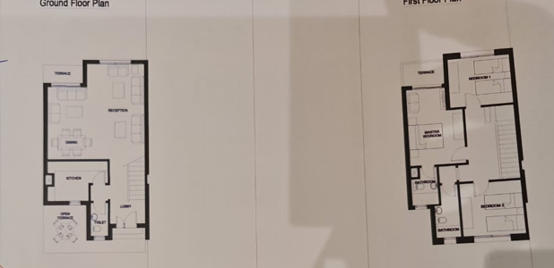 Floor plan for townhouse at Taj City