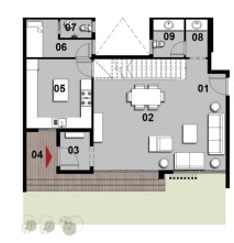 Floor plan for villa at Il Bosco City