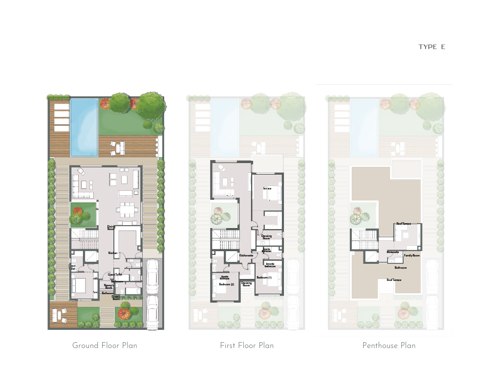 Floor plan for villa at Palm Hills New Cairo