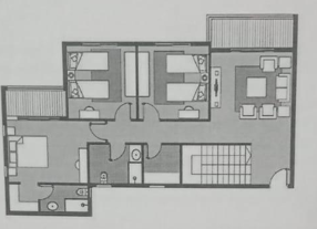Floor plan for duplex at Dejoya Residence