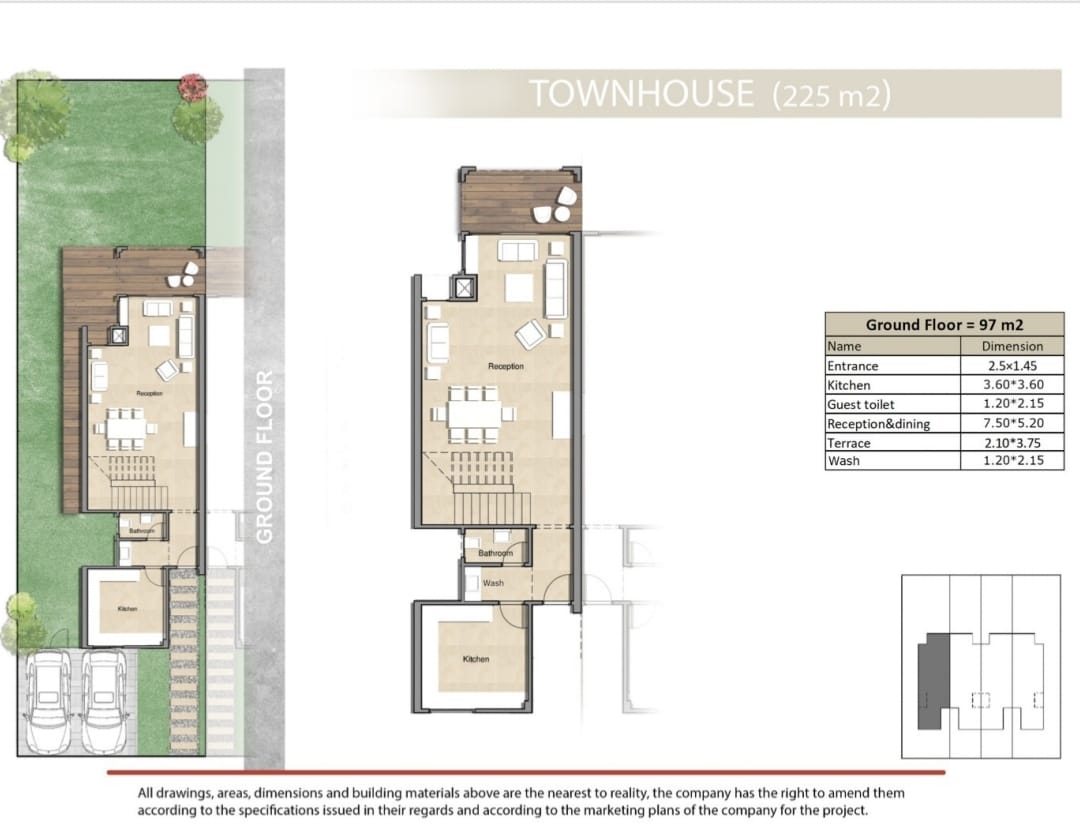 Floor plan for townhouse at Keeva