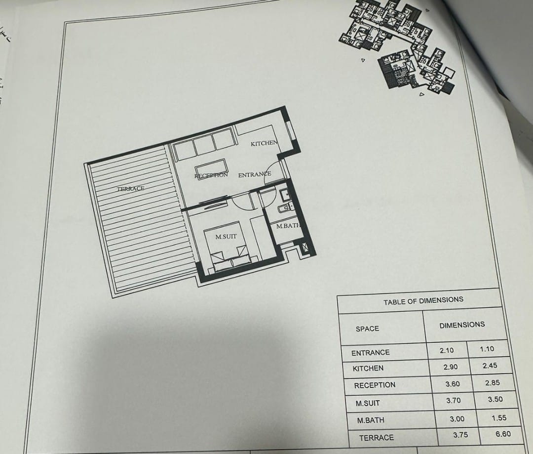 Floor plan for chalet at Shamasi