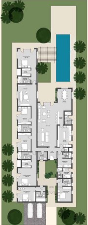 Floor plan for chalet at Caesar