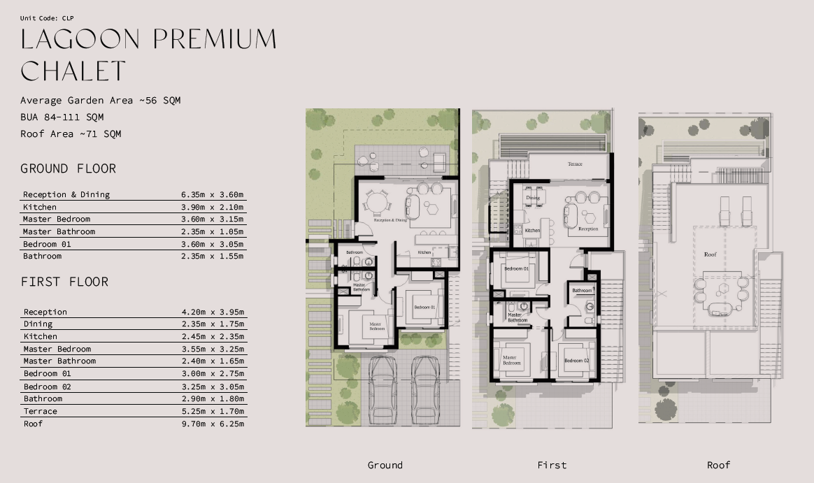 Floor plan for apartment at Ayla Jefaira