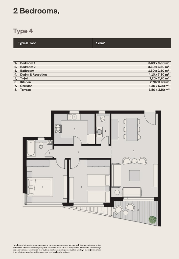 Floor plan for apartment at The Median Residences