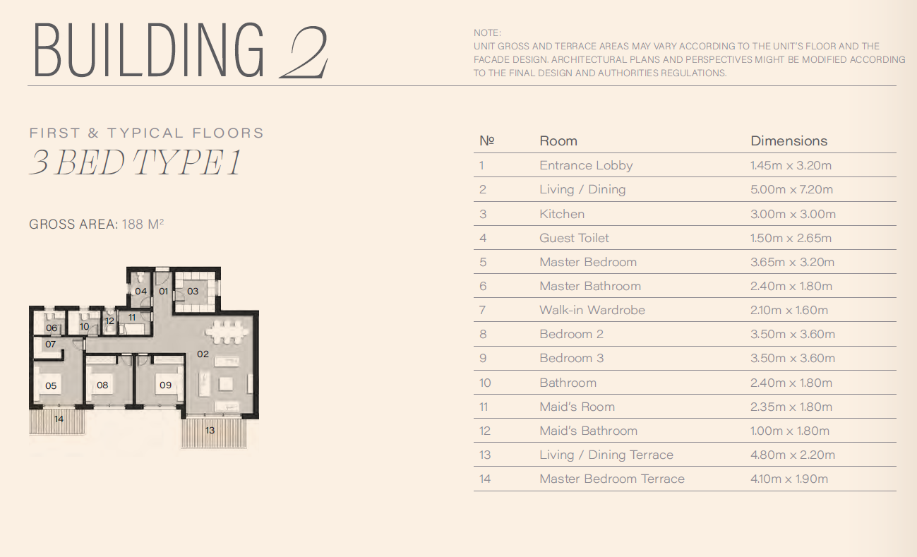 Floor plan for apartment at ZED