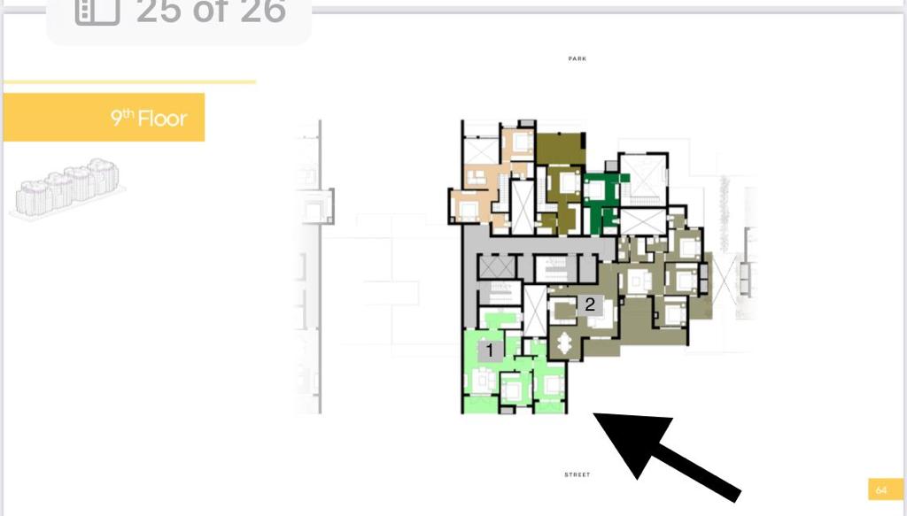 Floor plan for apartment at ZED