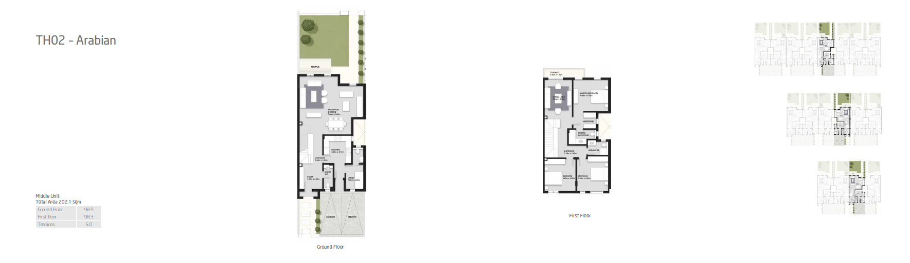 Floor plan for townhouse at VYE SODIC