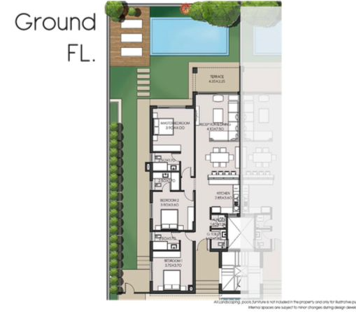 Floor plan for chalet at Hacienda West