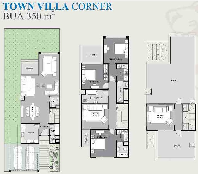 Floor plan for townhouse at Midtown Sky