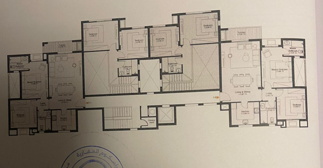 Floor plan for apartment at O West Orascom