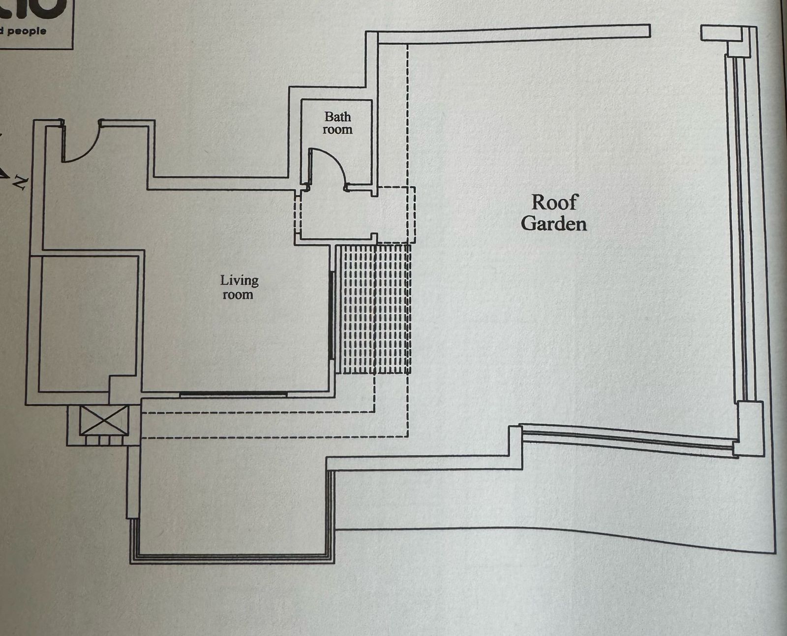 Floor plan for penthouse at AZAD