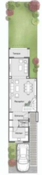 Floor plan for townhouse at The City of Odyssia